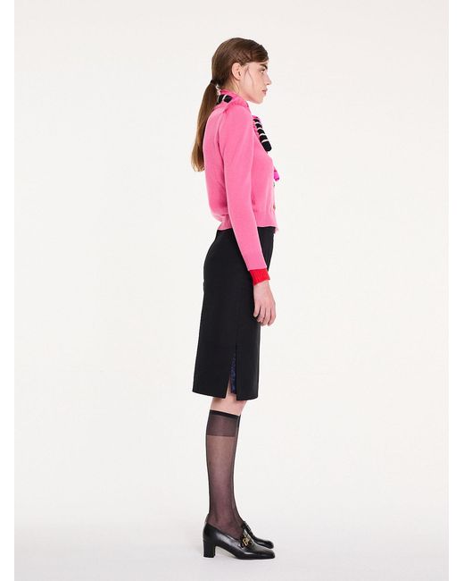 La Fetiche Pink Vali Fine Weight Cardigan