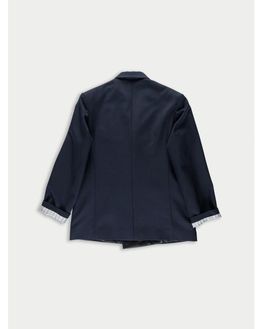 La Fetiche Blue Maxime Oversized Smoking Jacket