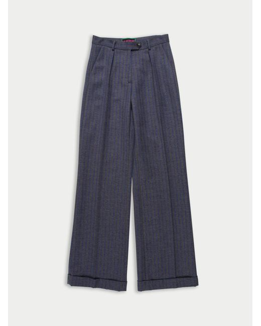 La Fetiche Blue Malik Menswear Styled Tailored Trouser