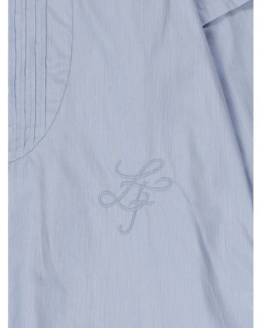 La Fetiche Blue Lou Traditional Striped Overshirt