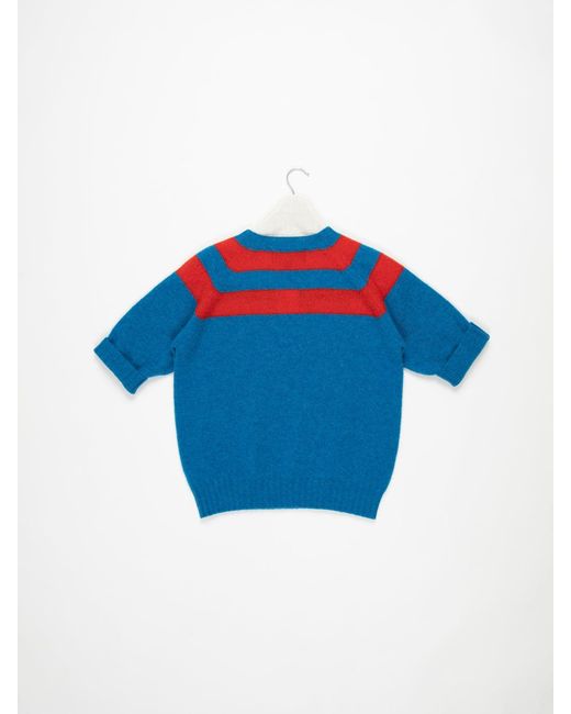 La Fetiche Blue Haring Shetland Sweater
