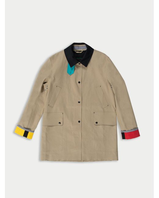 La Fetiche Natural Yoko Hand Made Cotton Bonded Waterproof Trench-Coat