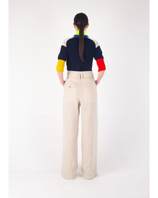 La Fetiche Blue Perriand Intarsia Sweater