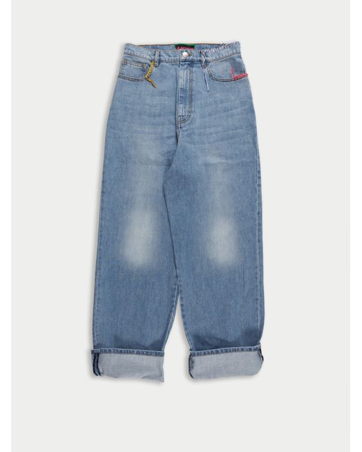 La Fetiche Blue Juergen Stonewashed Boyfriend Jean