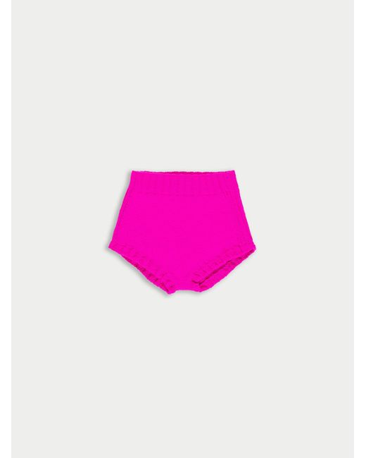 La Fetiche Pink Edie Hand Knit Pants
