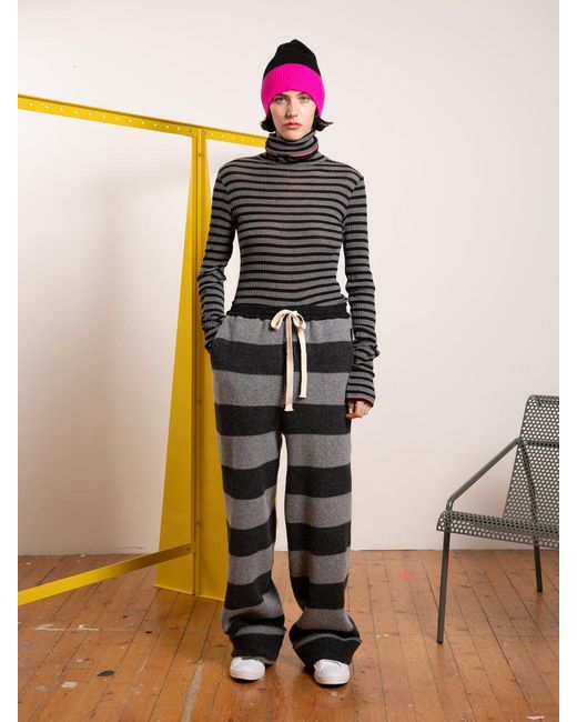 La Fetiche Gray Hilma Oversized Lounge Pant