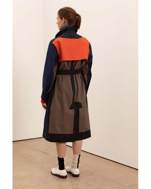 La Fetiche Blue Lauren Traditional Waterproof Trench Coat