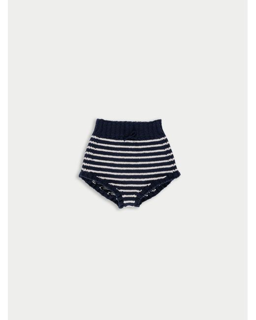 Women's Blue Edie Striped Trousers