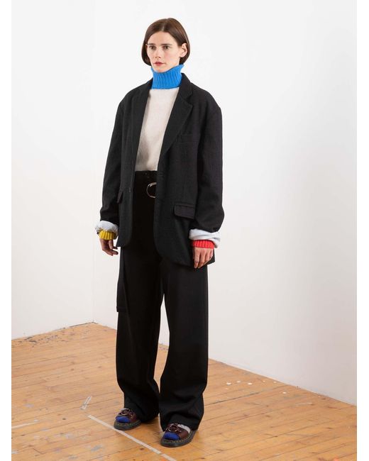 La Fetiche Black Annie Menswear Styled Jacket