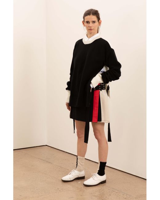 La Fetiche Black Coco Hand Framed And Hand Finished Sweater With Graphic Styling Open