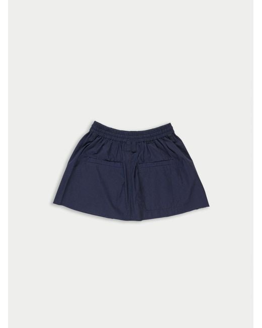 La Fetiche Blue Simone Mini Upcycled Mini Skirt