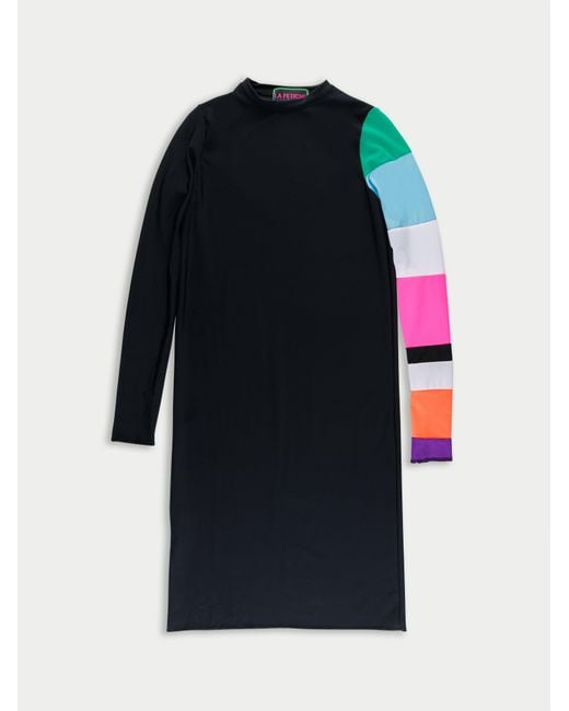 La Fetiche Black Suzan Lycra T-Shirt Dress