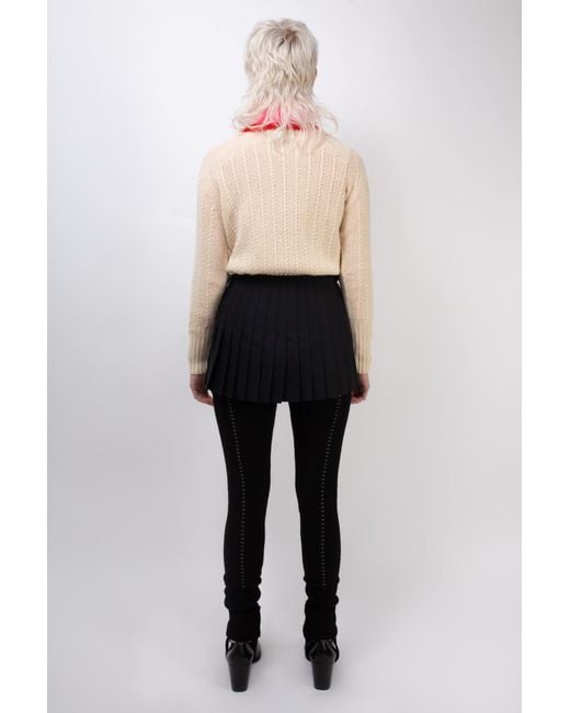 La Fetiche Natural Pierre Cable Knit Shetland Sweater