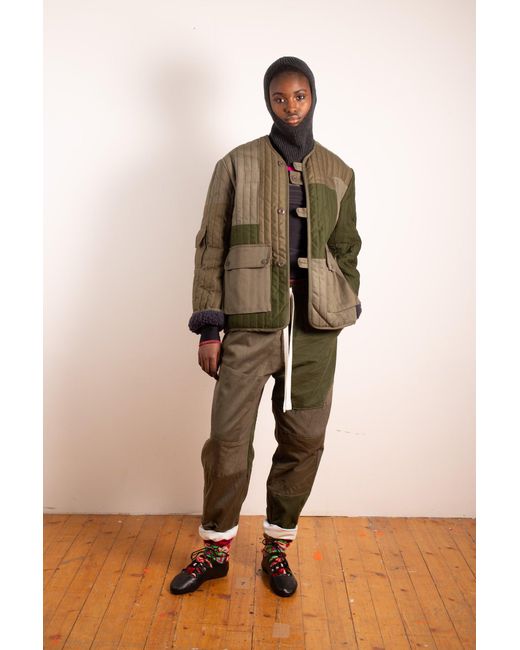 La Fetiche Green Janis Surplus Quilted Jacket