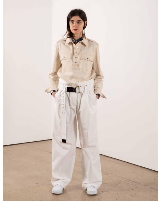 La Fetiche White Yves Menswear Pant