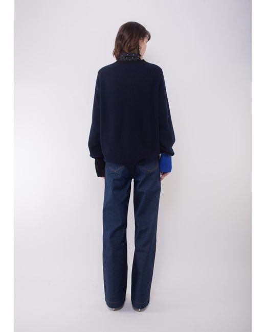 La Fetiche Blue Bryan Lambswool Sweater