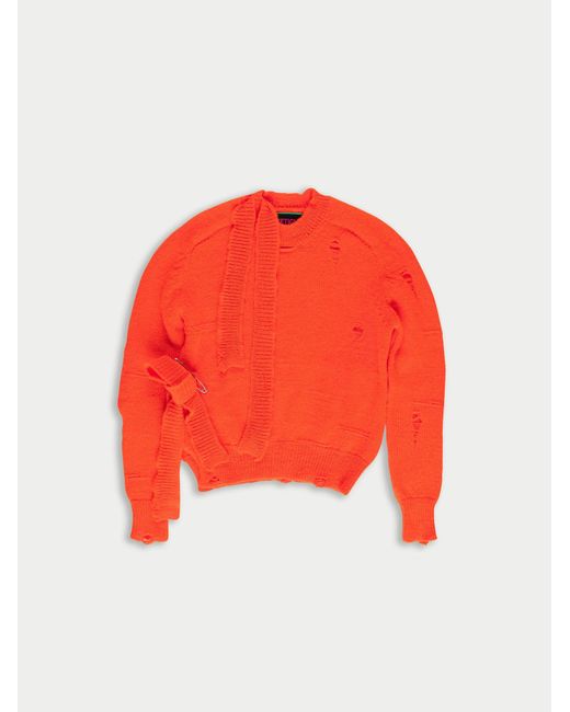 La Fetiche Red Johnny Shunken Fit Sweater