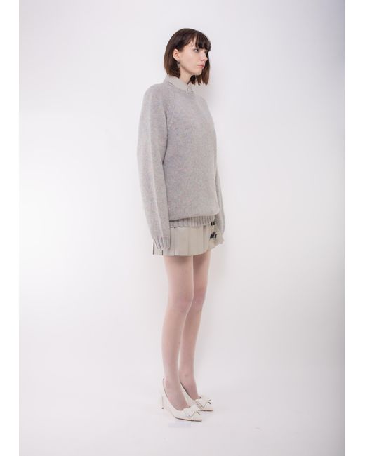 La Fetiche Gray Sydney Oversized Sweater Dress