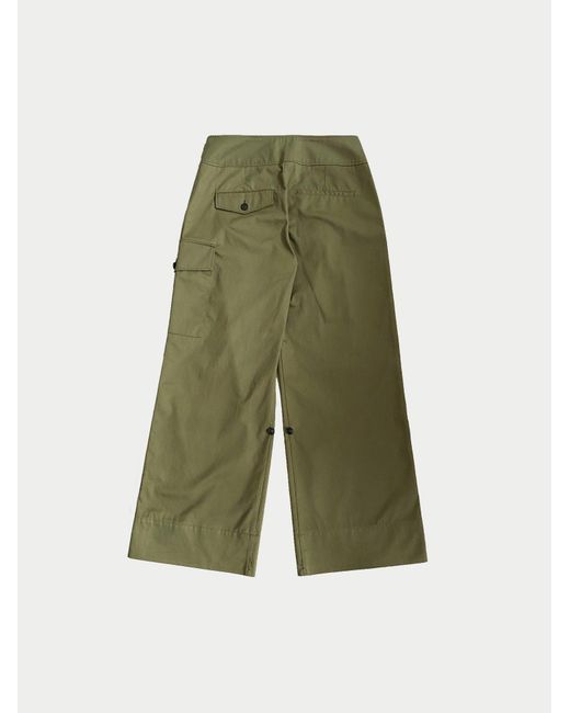 La Fetiche Green Gabrielle Pleated Pant
