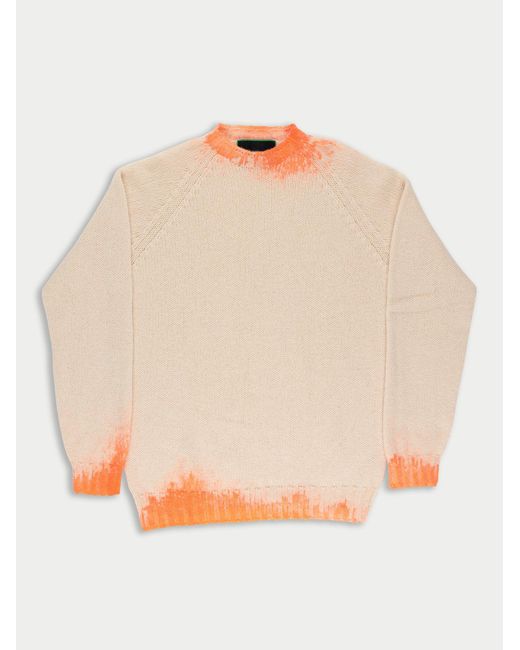 La Fetiche Natural Barney Hand Dye Oversized Menswear Sweater