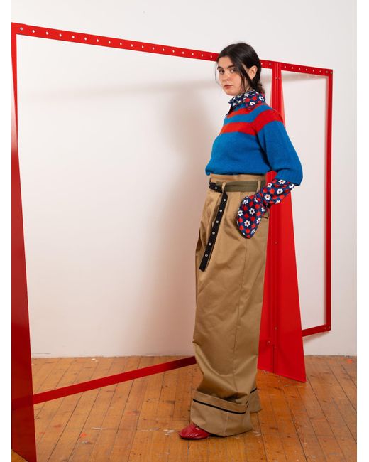 La Fetiche Blue Haring Shetland Sweater