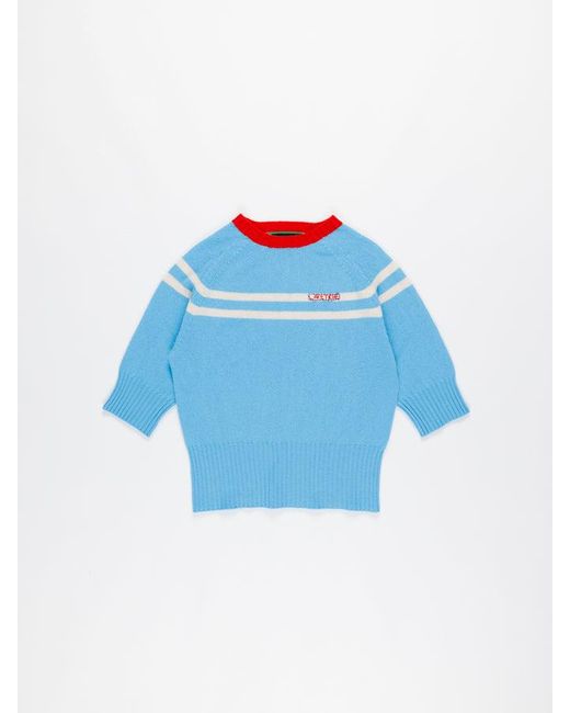 La Fetiche Blue Karina Lambswool Sweater