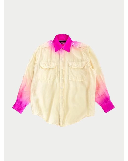 La Fetiche Pink Loic Silk Shirt