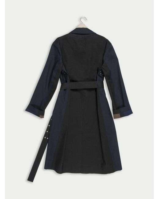 La Fetiche Blue Lauren Traditional Waterproof Trench Coat