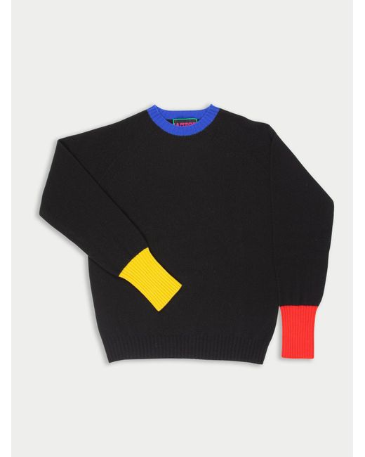 La Fetiche Blue Bryan Oversized Lambswool Sweater