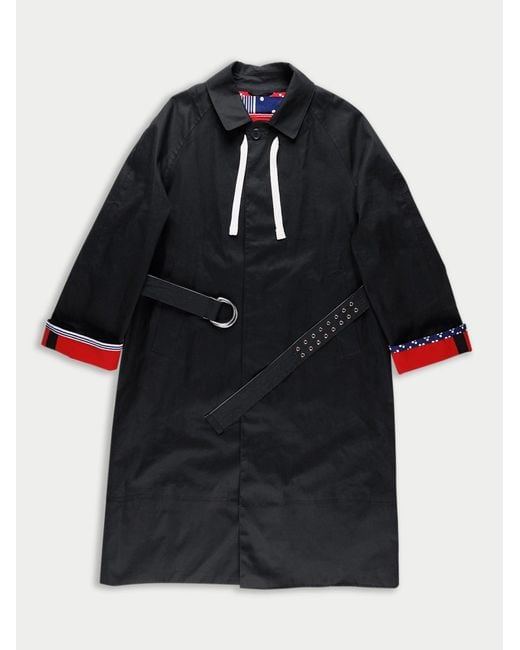 La Fetiche Red Ida Cotton Trench Coat
