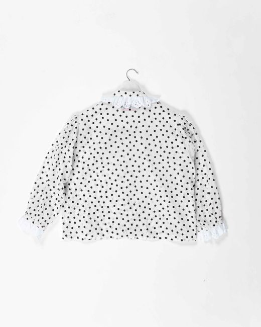 La Fetiche White Jane Light Twill Cotton Blouse
