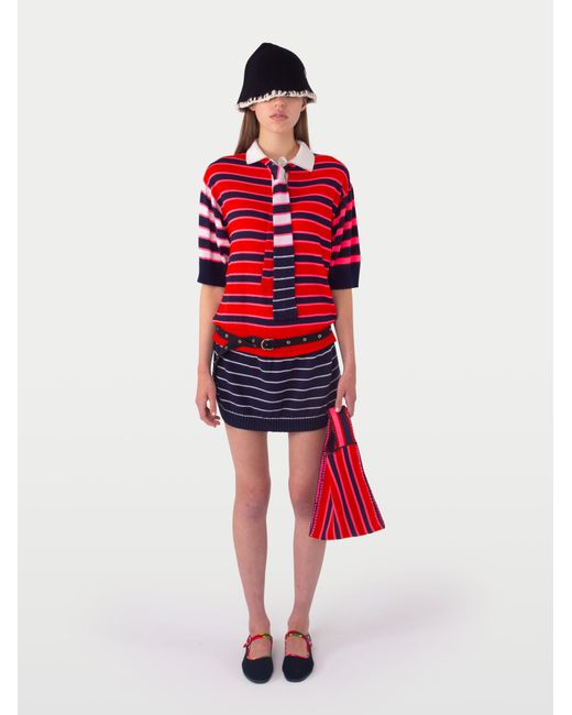 La Fetiche Red Winnie Dress Rugby Dress