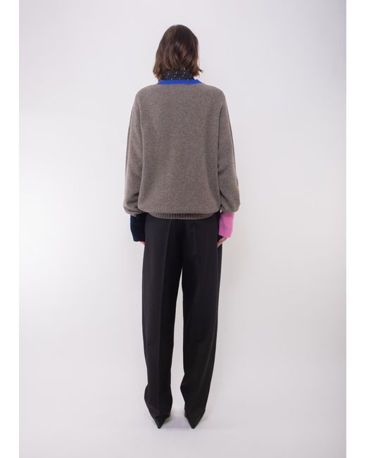 La Fetiche Gray Bryan Lambswool Sweater