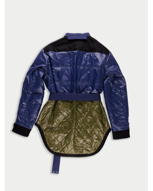 La Fetiche Blue Orson Nylon Padded Jacket
