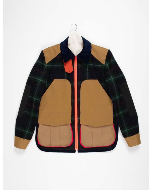 La Fetiche Black River Patched Wool Workwear Jacket
