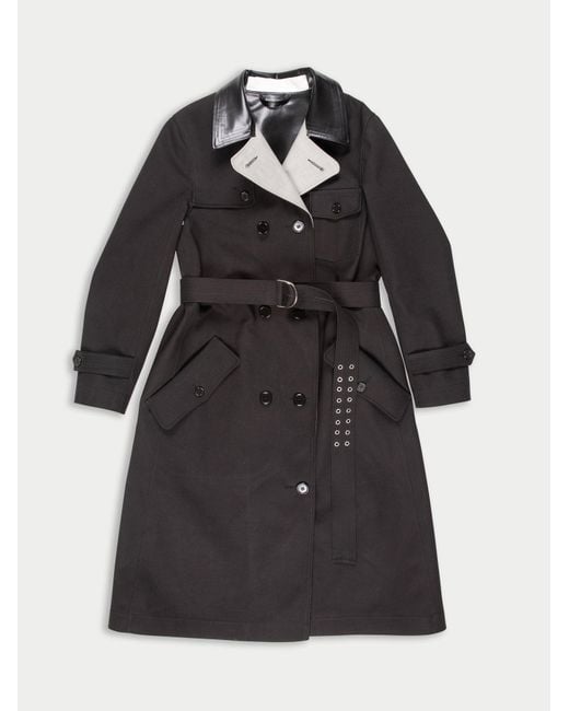 La Fetiche White Teddy Fitted Trench Coat