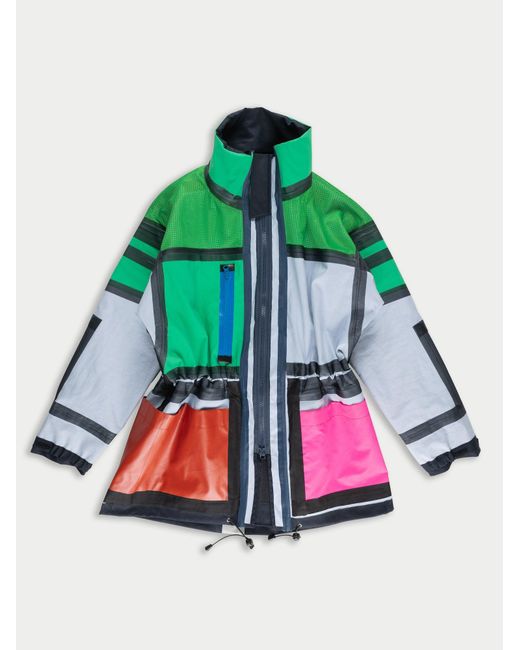 La Fetiche Green Vita Rose Fully Reversible Waterproof Parka