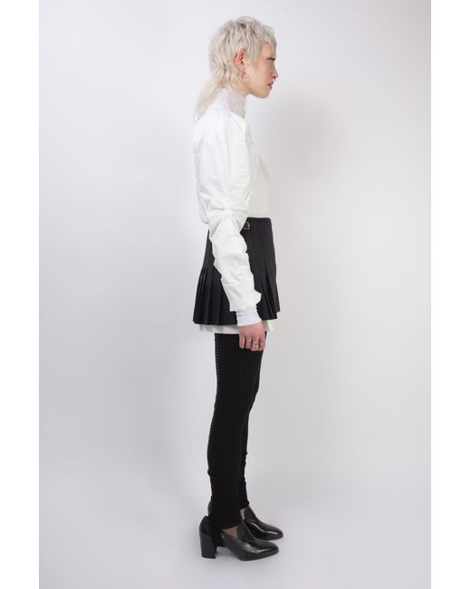 La Fetiche White Pixie Gathered Raglan Sleeve Blouse