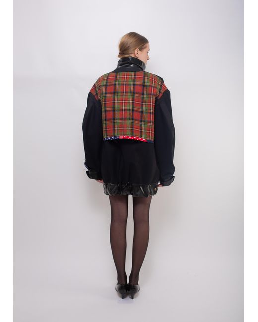 La Fetiche Red Jaime X Reversible Bomber Jacket