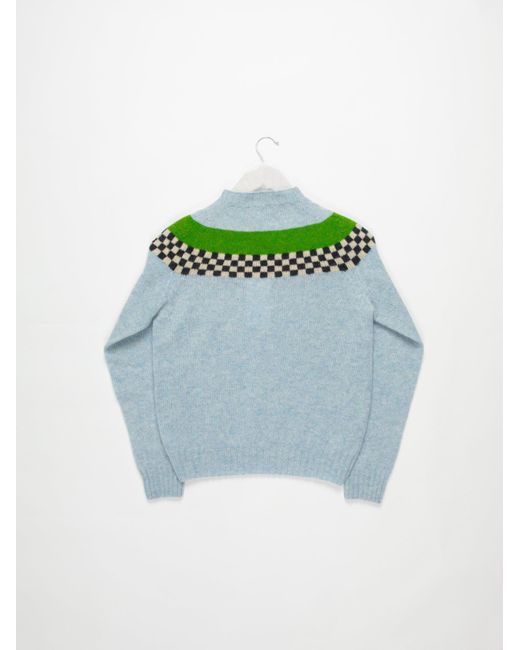 La Fetiche Green Nova Fairisle Shetland Sweater