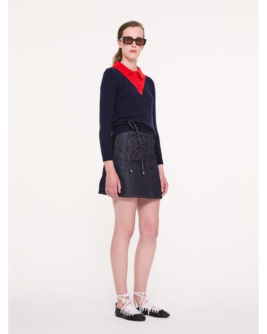 La Fetiche Blue Lory Polo Sweater