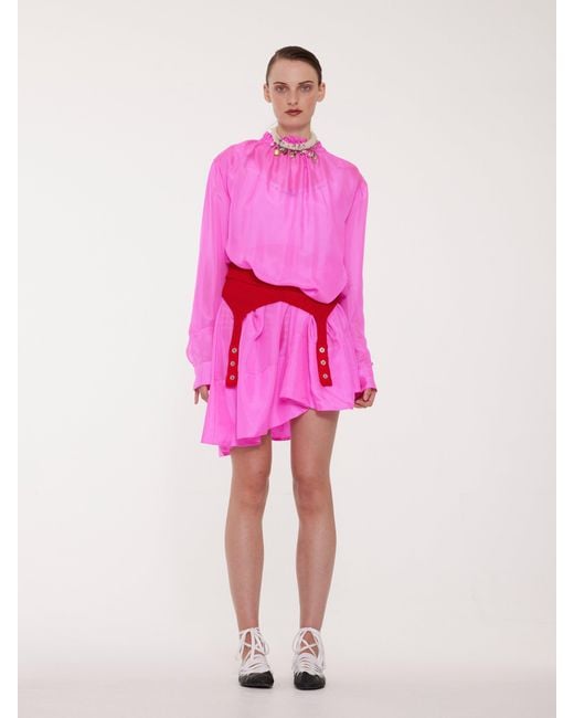 La Fetiche Pink Jill Silk Dress