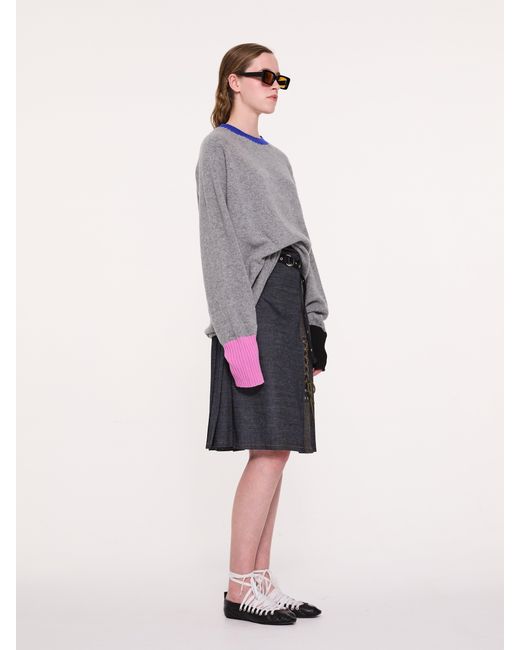 La Fetiche Gray Bryan Lambswool Sweater