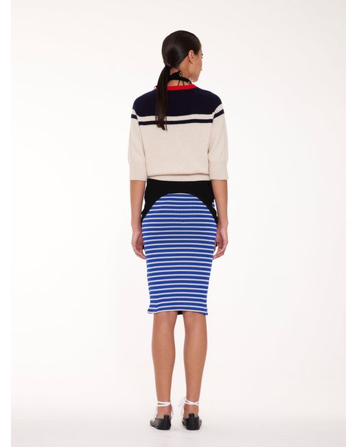 La Fetiche Blue Ady 3/4 Sleeve Sweater