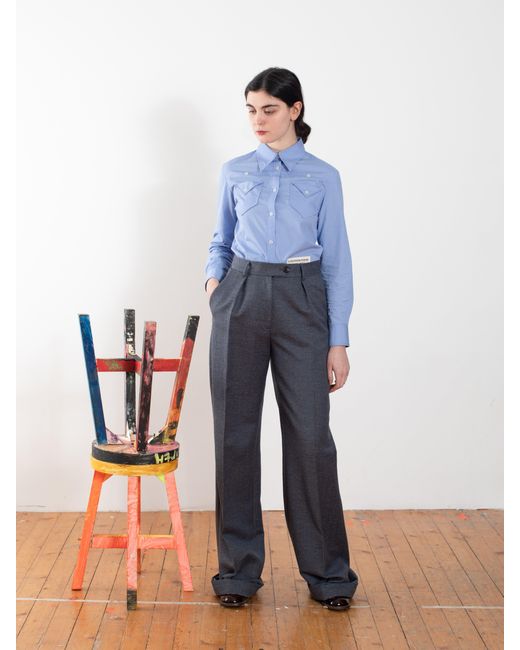 La Fetiche Blue Malik Menswear Styled Tailored Trouser