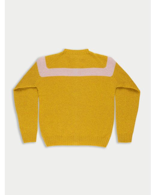 La Fetiche Yellow Nancy Lambswool Cardigan