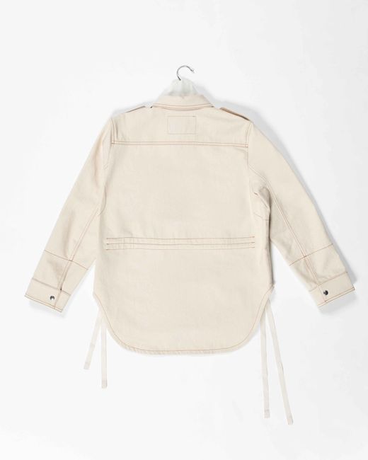 La Fetiche Natural Ali Cotton Panama Workwear Over-Shirt