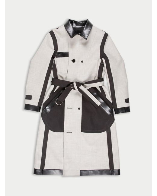 La Fetiche White Teddy Fitted Trench Coat
