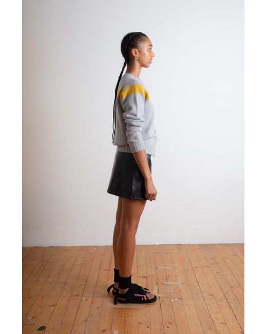 La Fetiche Gray Nancy Lambswool Cardigan