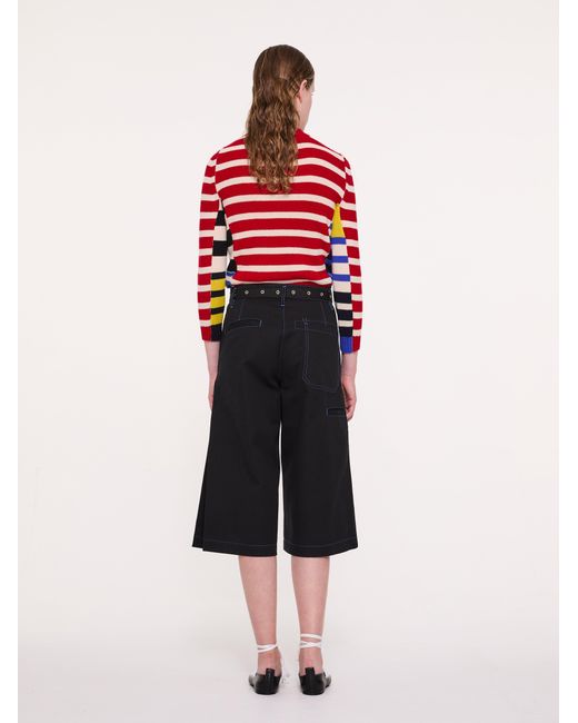 La Fetiche Blue Laura Cotton Panama Culottes